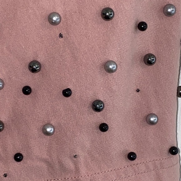 Vocal Blush Pink Beaded Top - Picture 5 of 6